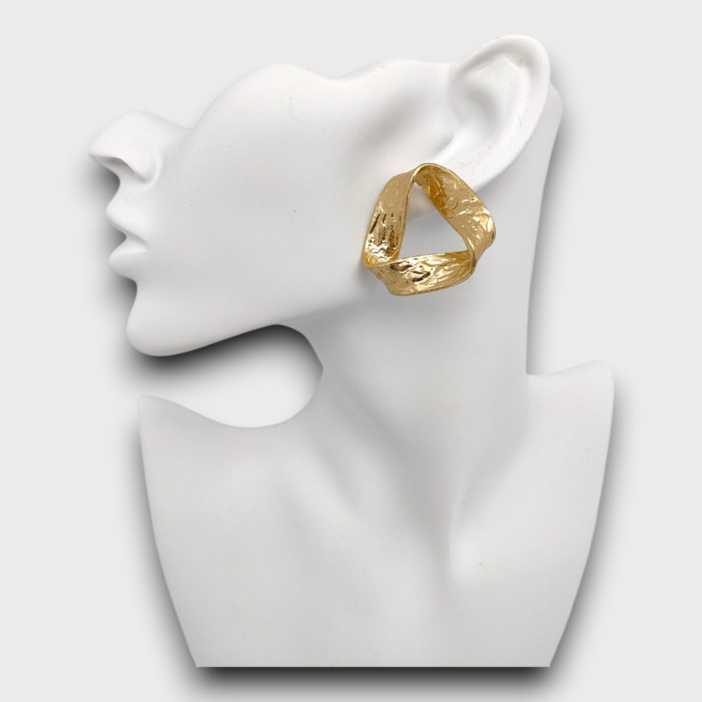 Orecchini Ellisse Martellata