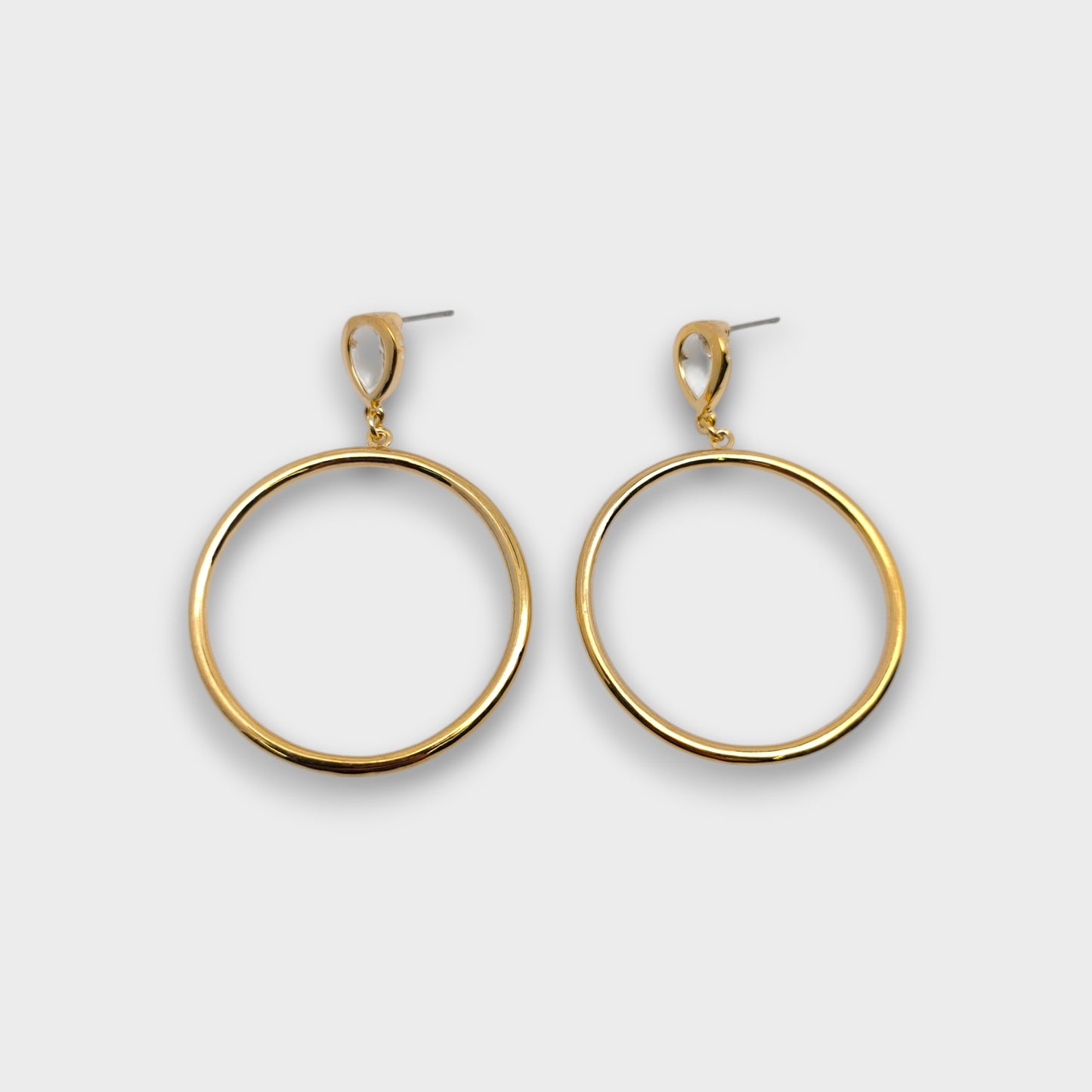 Orecchini Cerchio Lucido – Oro & Argento