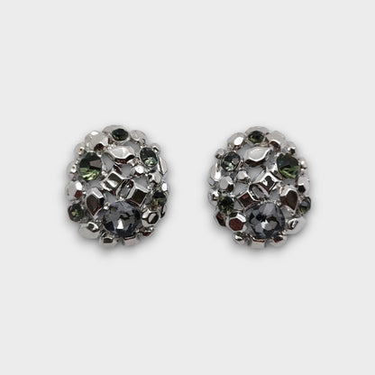 Orecchini Galassia Brillante – Oro o Argento con Cristalli