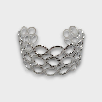 Bracciale Ovale Intrecciato – Oro & Argento