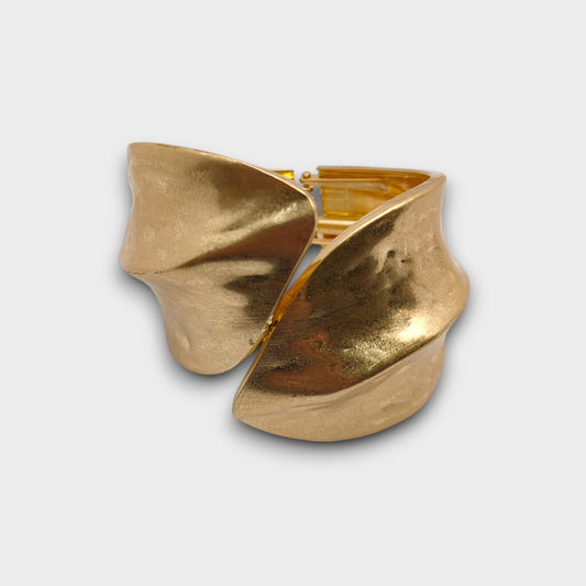 Bracciale Onda Irregolare – Finitura Oro & Argento