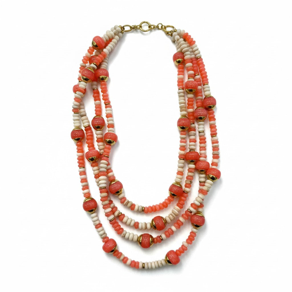 Collana Multistrato di Perline Colorate – Stile Boho Estivo