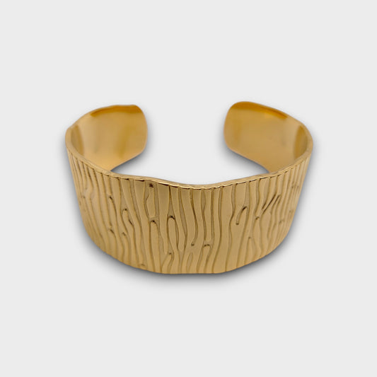 Bracciale Metallo "Onda Chic" – Oro & Argento