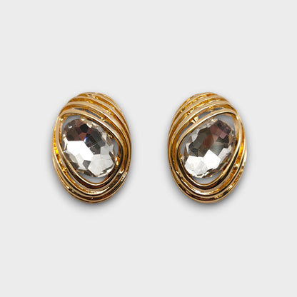 Orecchini Goccia Cristallo Vintage