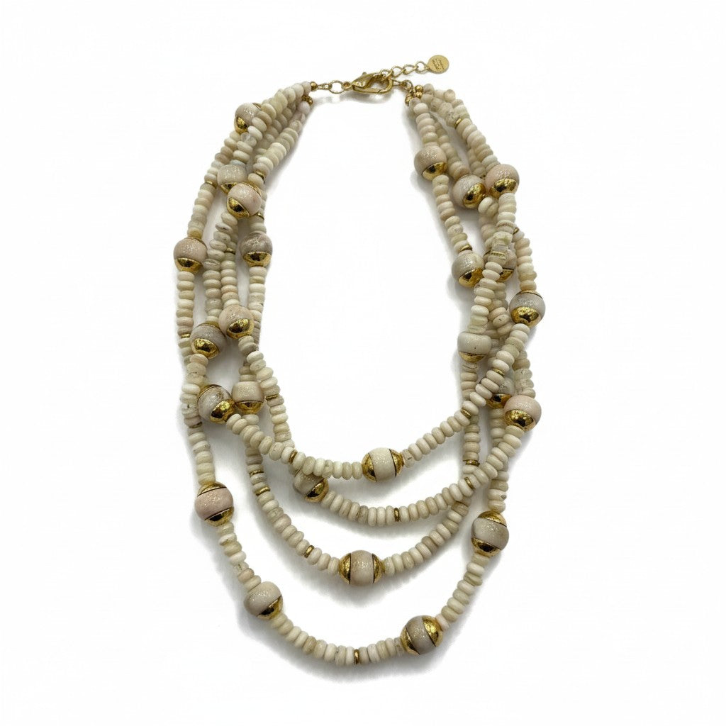 Collana Multistrato di Perline Colorate – Stile Boho Estivo
