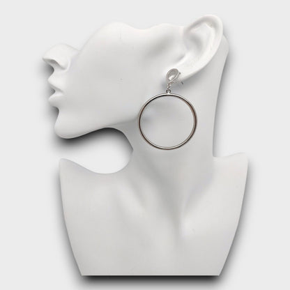 Orecchini Cerchio Lucido – Oro & Argento