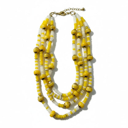 Collana Multistrato di Perline Colorate – Stile Boho Estivo