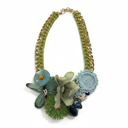 Collana Moda Boho con Fiori e Catena – Stile Estivo Donna