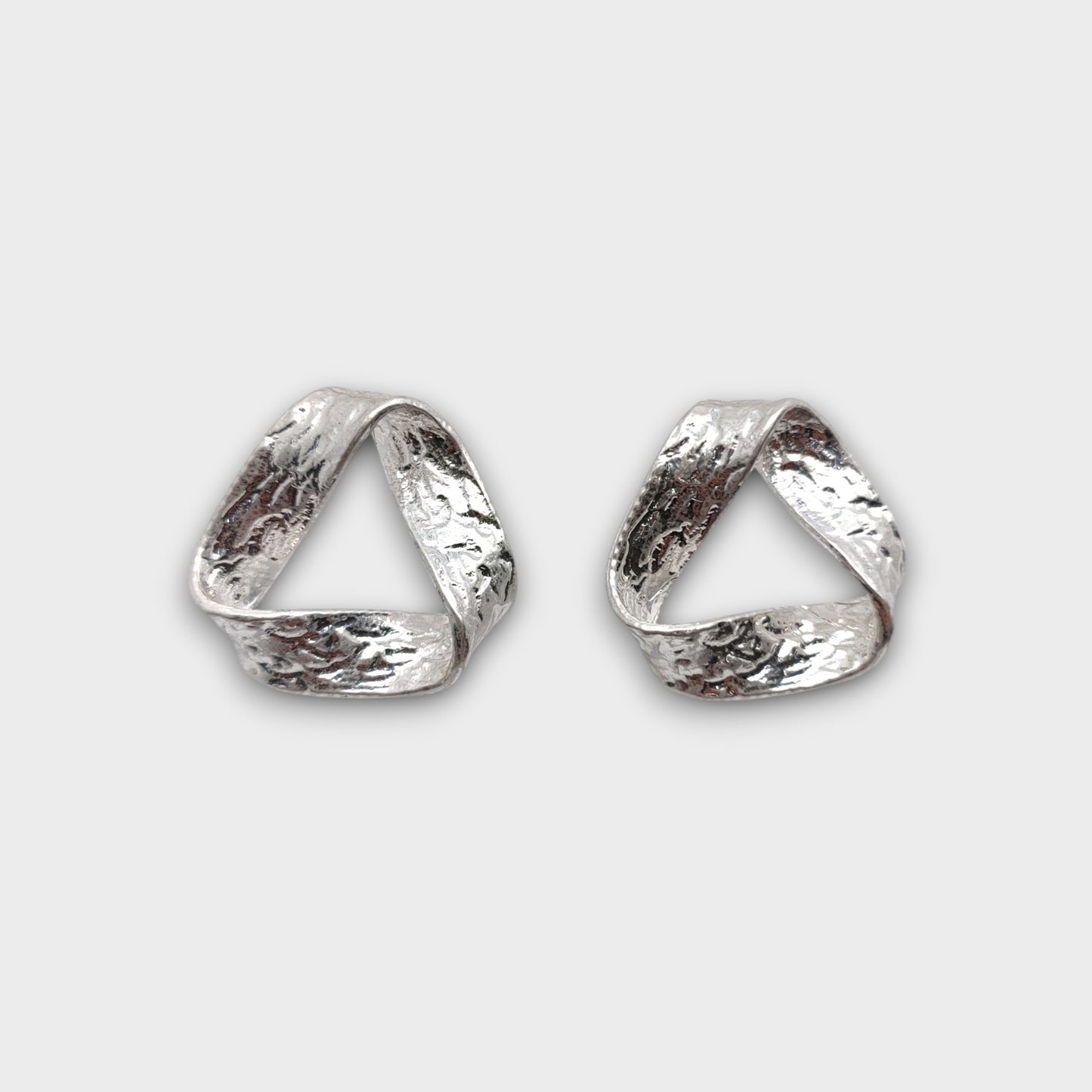 Orecchini Ellisse Martellata