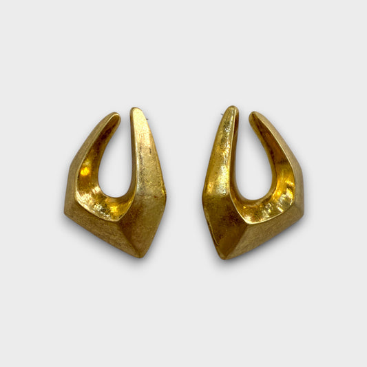 Orecchini Architettura Moderna – Design Geometrico in Oro o Argento