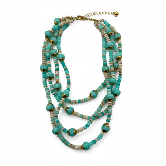 Collana Multistrato di Perline Colorate – Stile Boho Estivo