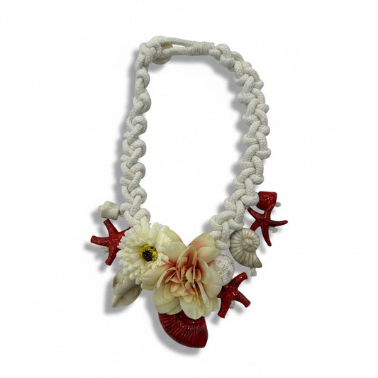 Collana Moda Boho con Conchiglie e Fiori – Stile Estivo Donna