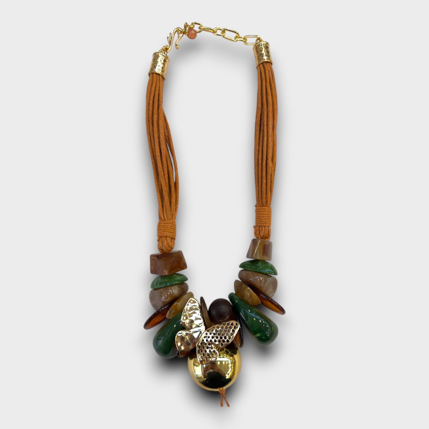 Collana Frutto Dorato – Energia Tropicale e Gusto Glam 🍊✨