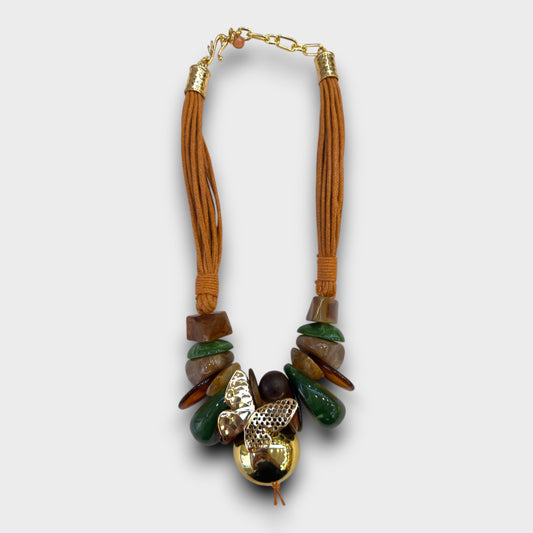 Collana Frutto Dorato – Energia Tropicale e Gusto Glam 🍊✨