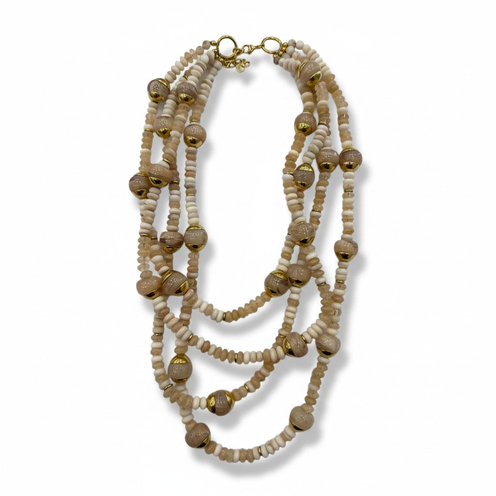 Collana Multistrato di Perline Colorate – Stile Boho Estivo