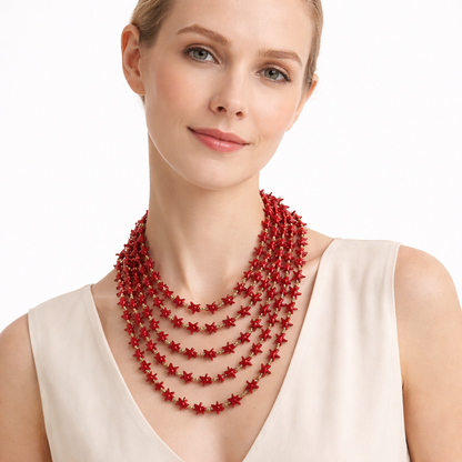 Collana Multistrato con Stelle Marine – Stile Mare Boho Chic