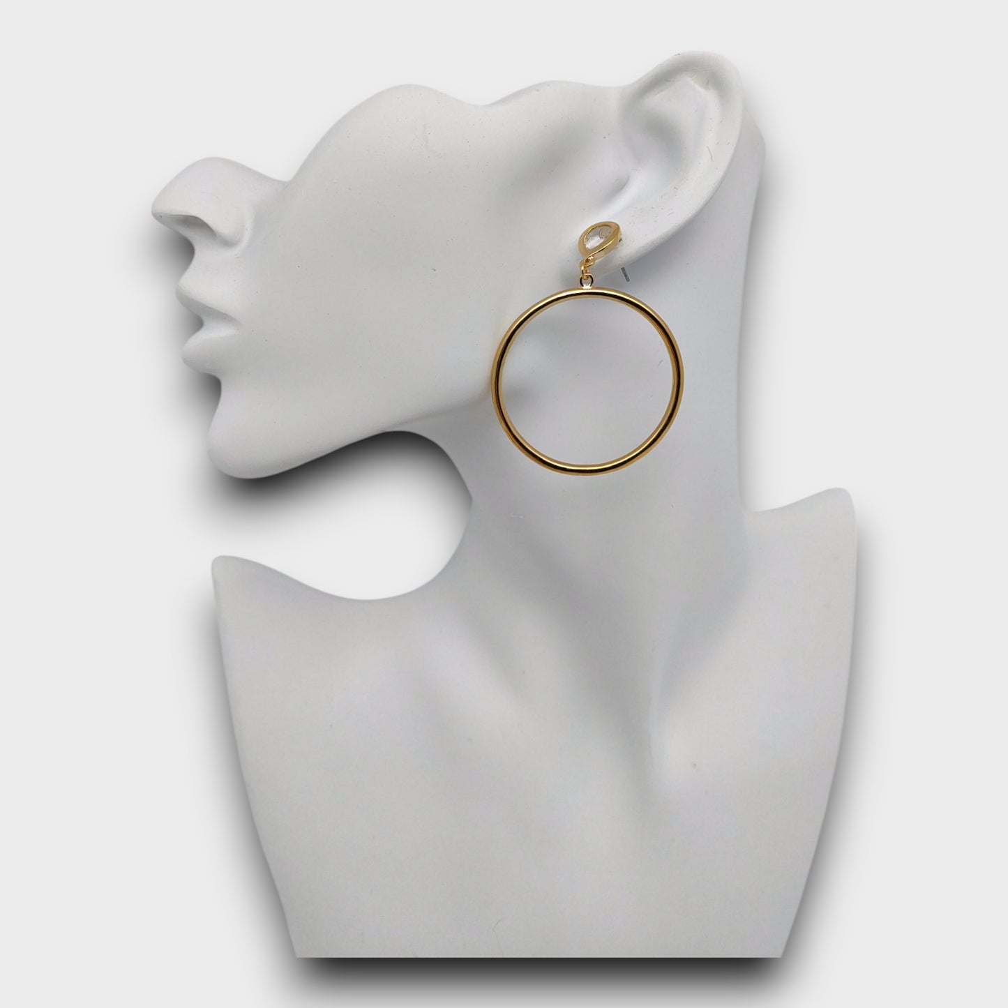 Orecchini Cerchio Lucido – Oro & Argento