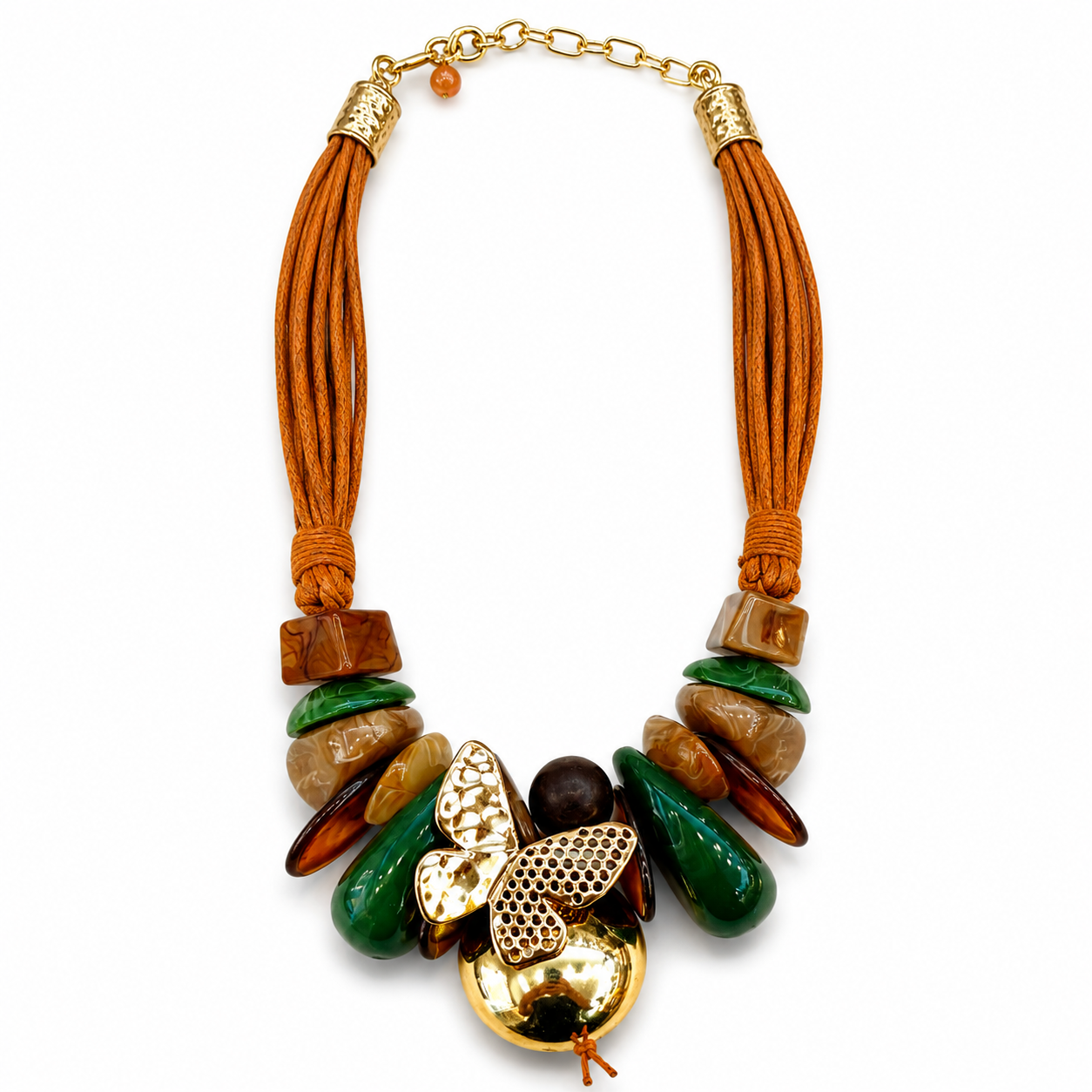 Collana Frutto Dorato – Energia Tropicale e Gusto Glam 🍊✨