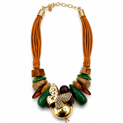 Collana Frutto Dorato – Energia Tropicale e Gusto Glam 🍊✨