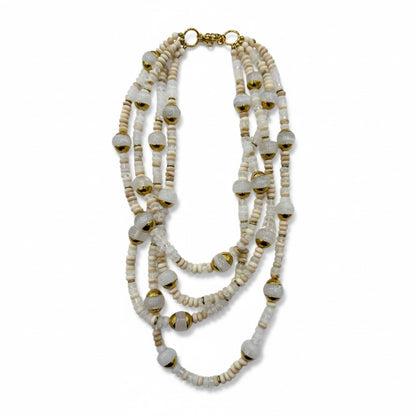 Collana Multistrato di Perline Colorate – Stile Boho Estivo