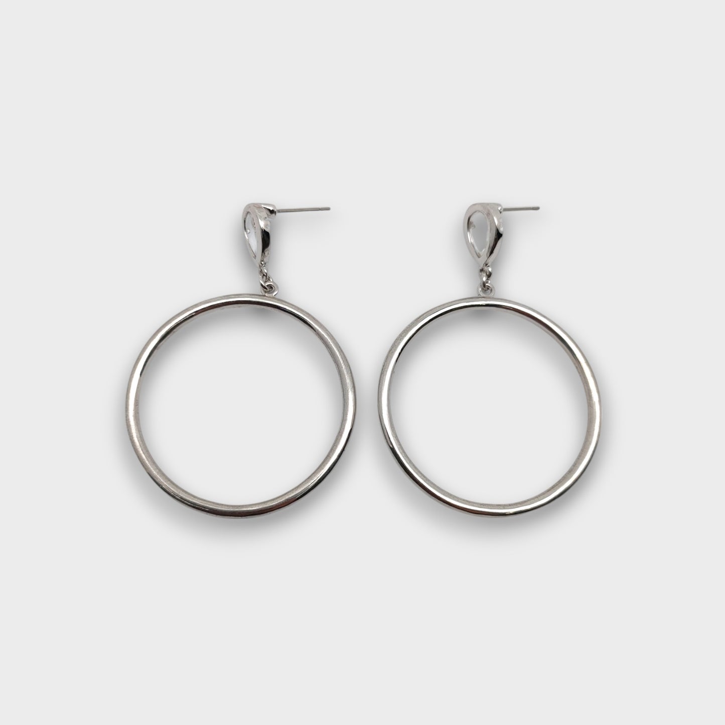 Orecchini Cerchio Lucido – Oro & Argento