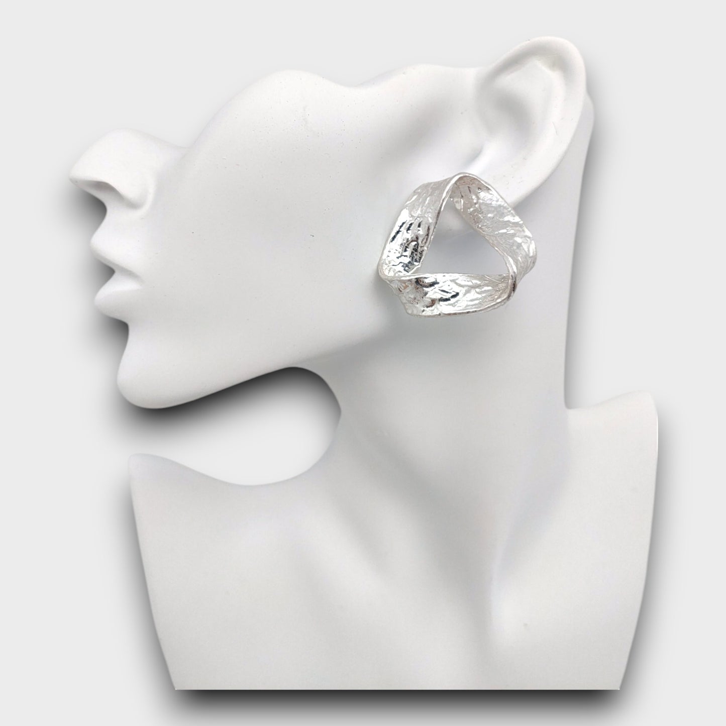 Orecchini Ellisse Martellata