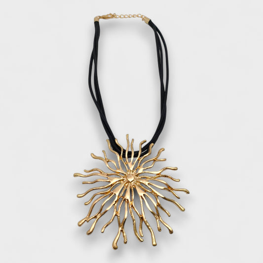 Collana Sole Scultoreo - Argento o Oro