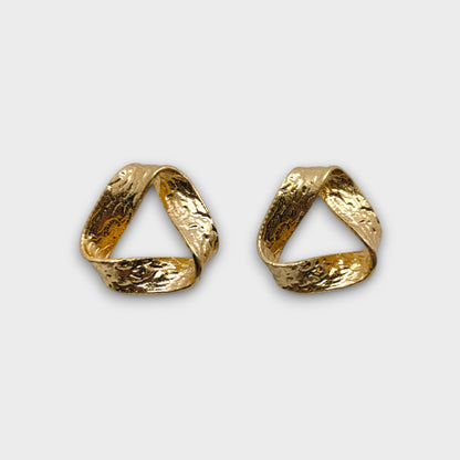 Orecchini Ellisse Martellata