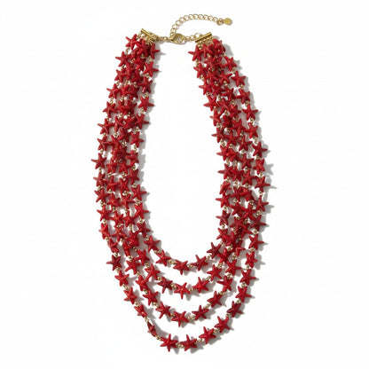 Collana Multistrato con Stelle Marine – Stile Mare Boho Chic